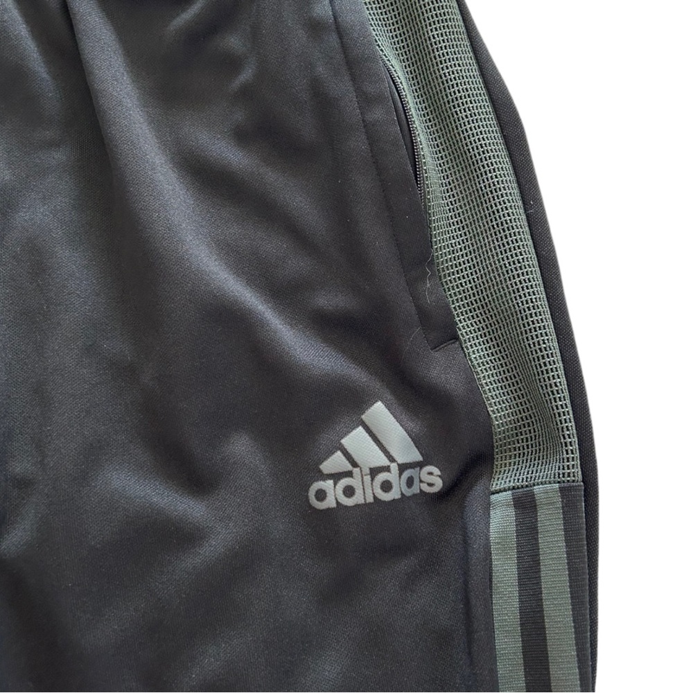 adidas Women's Tiro Track Pants, Black/Dark Grey Heather Zip Ankle   Sz‎ M - Picture 6 of 11